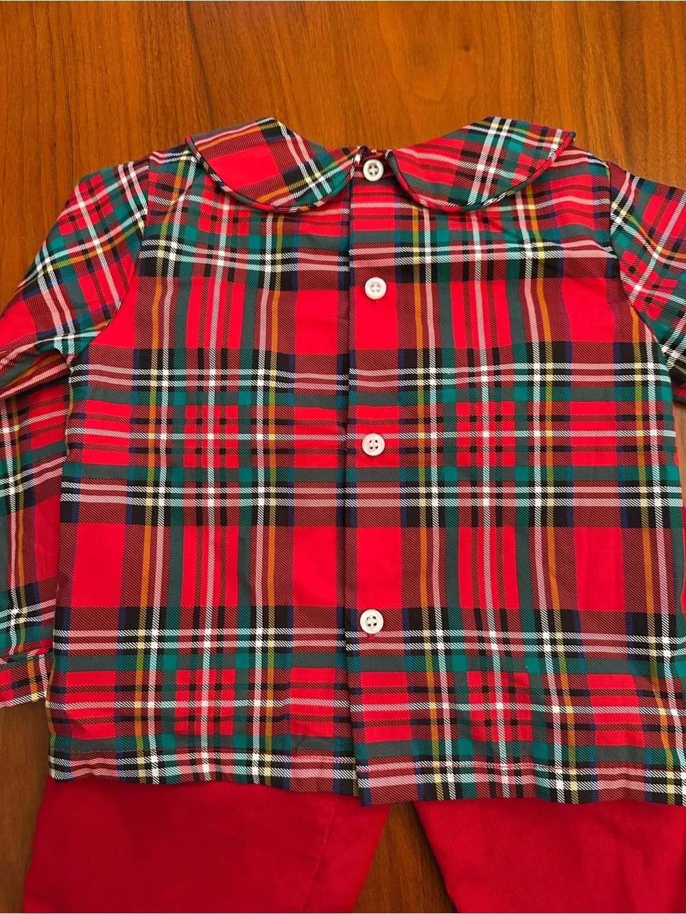 Cecil & Lou “brooks” Plaid Two-Piece Christmas Tartan Plaid Set size 2T